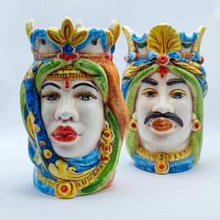 Testa di Moro Stile Afro - 20 cm