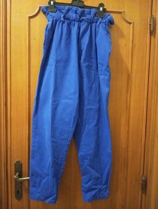 Pantalone Vita alta blu