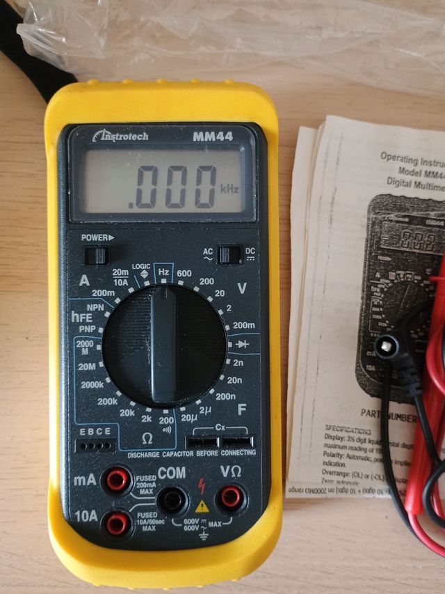 Multimetro instrotech, sonda