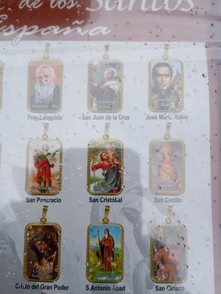 Lote Colección medallas santos de España