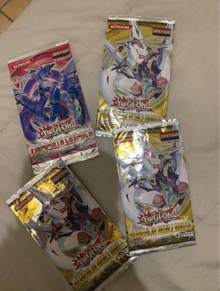 Bustine vuote vintage YuGiOh Risveglio abissi