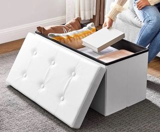 Pouf Contenitore in Ecopelle