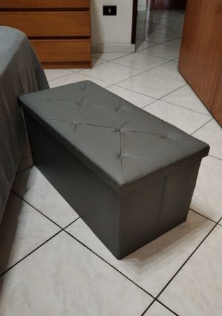 Pouf Contenitore in Ecopelle