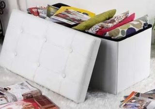 Pouf Contenitore in Ecopelle