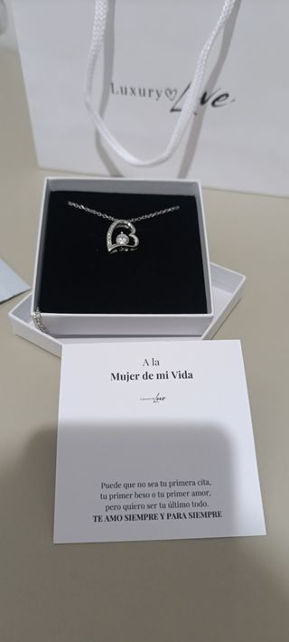 Colgante mujer con nota  nuevo con bolsa