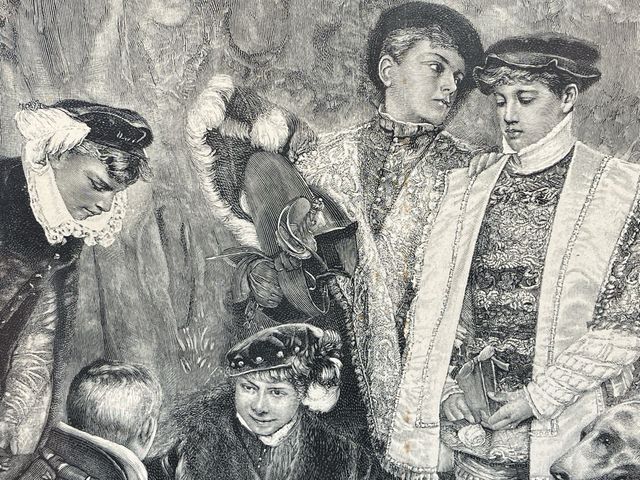 Cuadro de una litografía enmarcado en cristal 