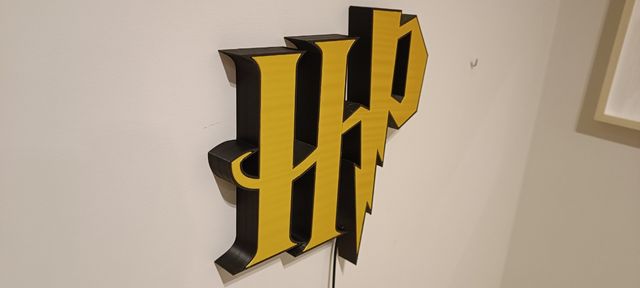 Harry Potter logo insegna luminosa