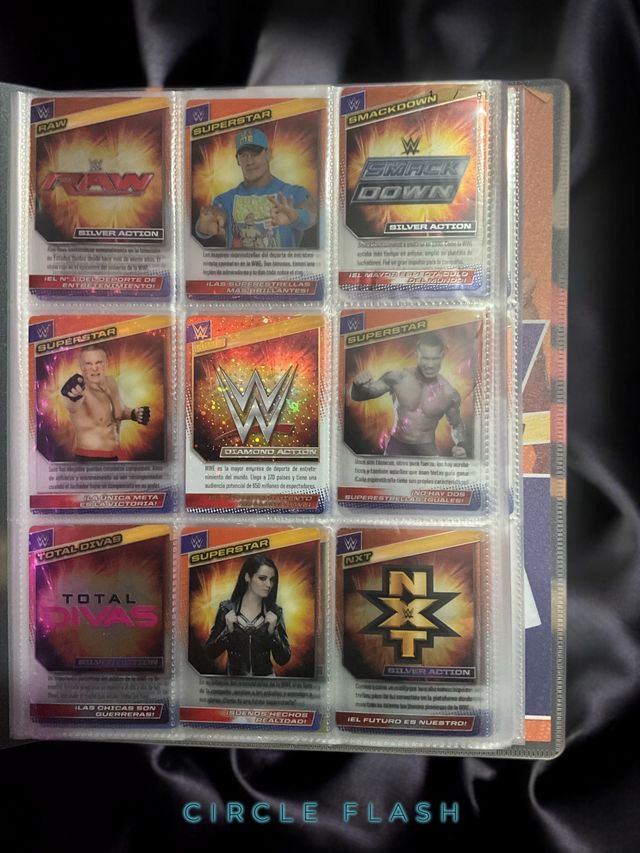 Álbum Completo - WWE Action Cards de Panini