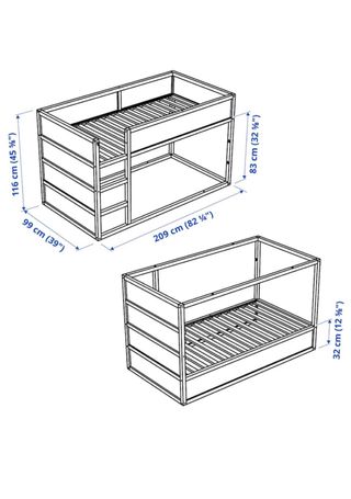 Litera Ikea de madera
