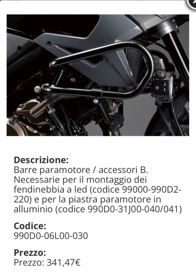 Suzuki V Strom paramotore paracarene Paratelaio