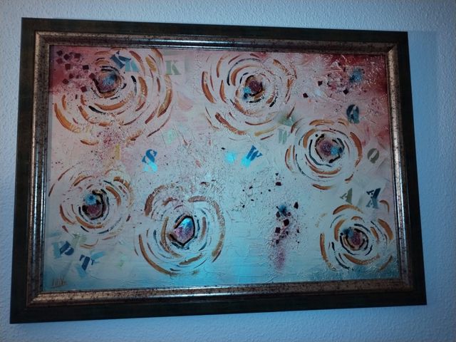 CUADRO PINTADO A MANO AL OLEO