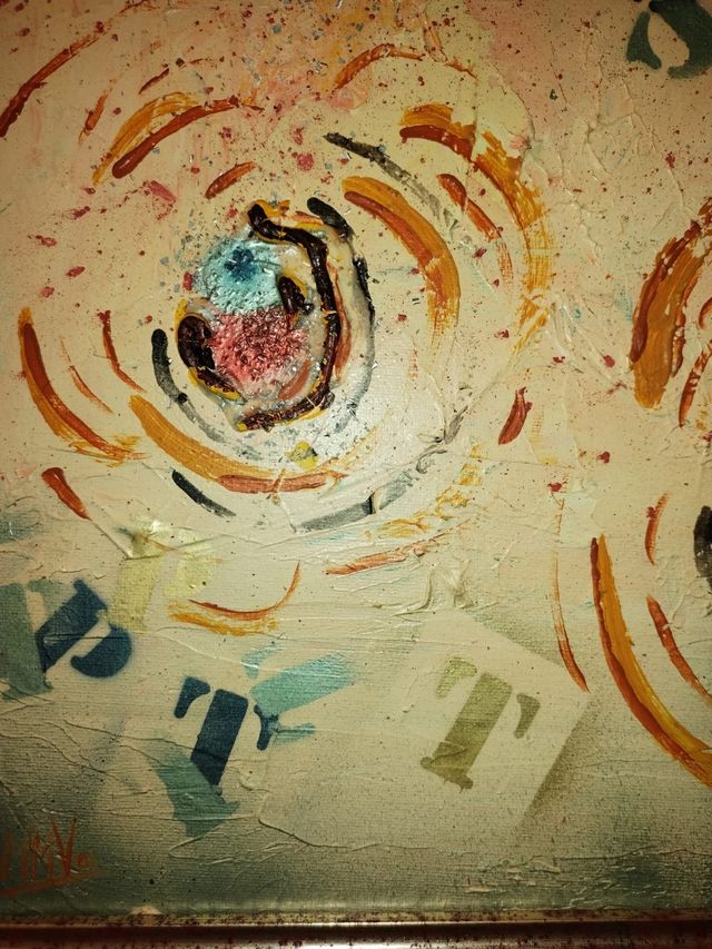 CUADRO PINTADO A MANO AL OLEO