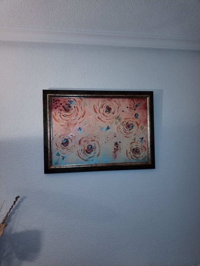 CUADRO PINTADO A MANO AL OLEO