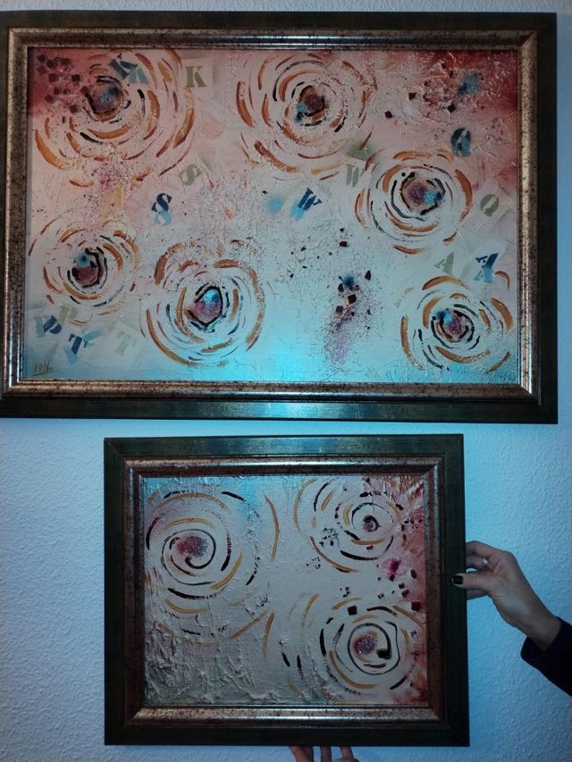 CUADRO PINTADO A MANO AL OLEO