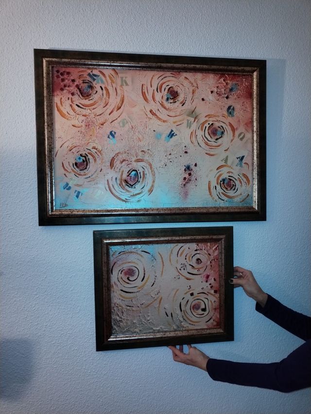 CUADRO PINTADO A MANO AL OLEO