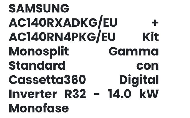Climatizzatore professionale