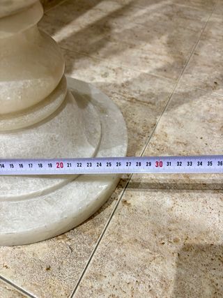 Lampara de pie de mármol