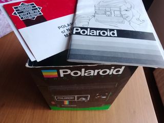 Manual y caja Polaroid antigua