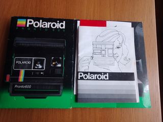 Manual y caja Polaroid antigua