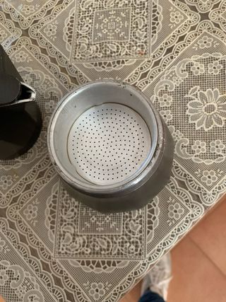 Cafetera italiana negra