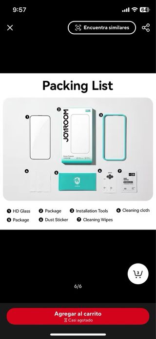 Protector pantalla iphone 11 pro Max JOYROOM