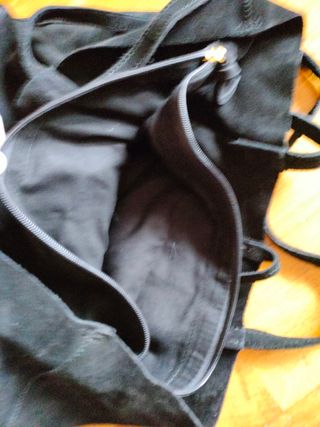 Tote bag negro de piel 