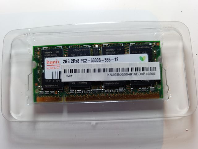 Memoria RAM 2Gb DDR2 800 Mhz - De portatil