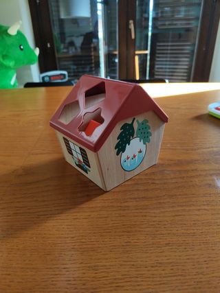 Gioco legno neonati casa e forme