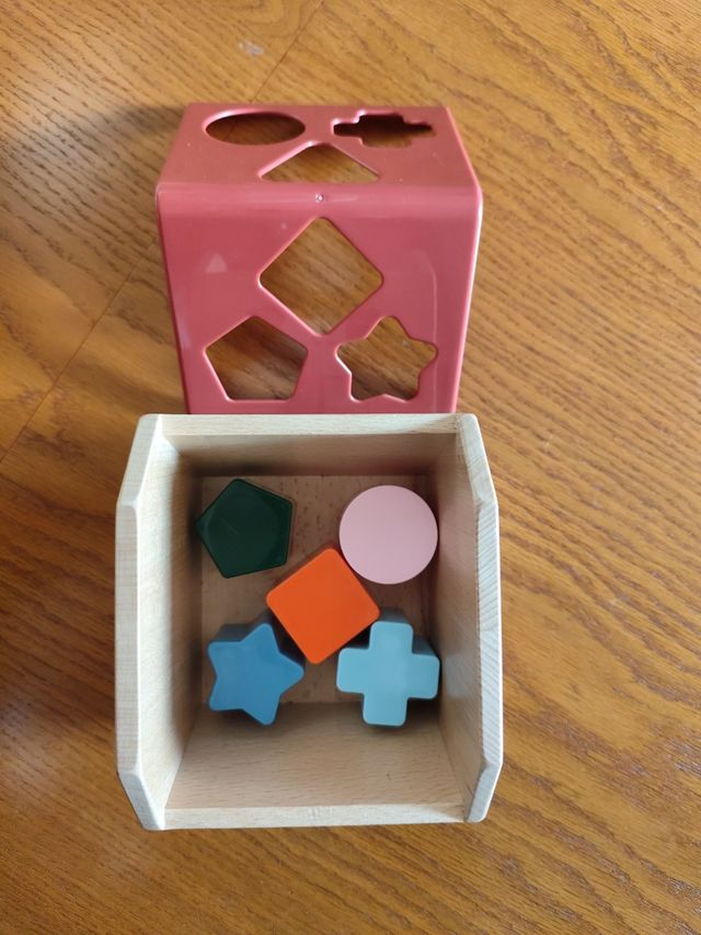 Gioco legno neonati casa e forme