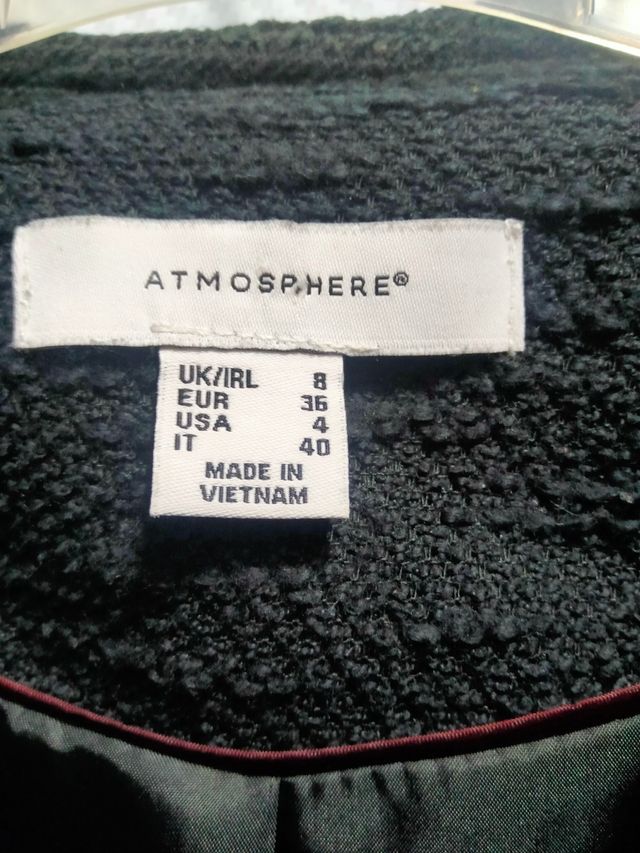 Chaqueta negra Atmosphere