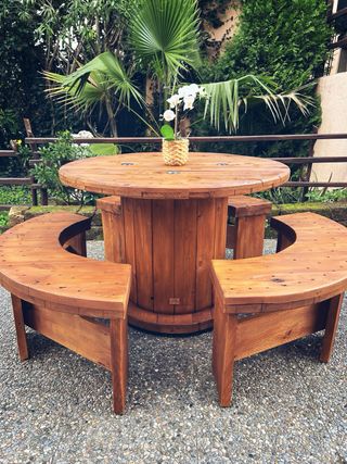 MESAS BOBINAS CARRETE MADERA CABLE CHILLPALET