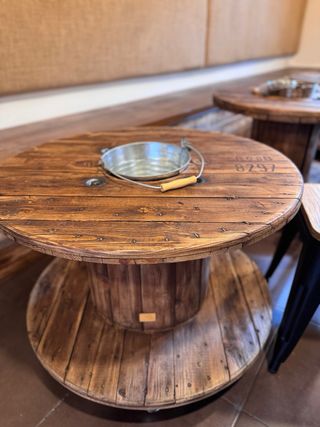 MESAS BOBINAS CARRETE MADERA CABLE CHILLPALET