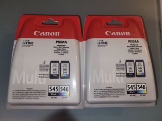 2 Cartucce Canon Pixma nero e colori