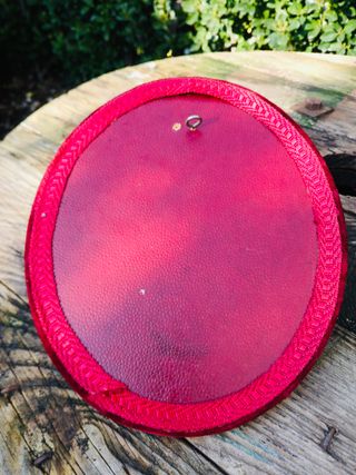CUADRO VINTAGE OVALADO CON FLORES SECAS