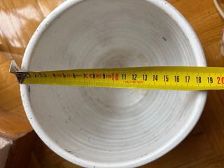 maceta de barro blanco Portuguesa