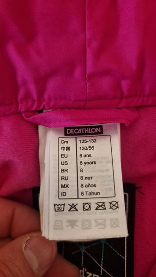 Pantalones esqui niña 8 años
