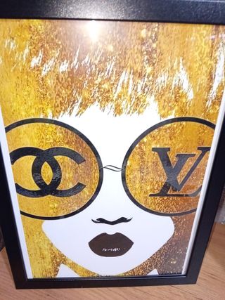 Occhiali moda Gold Girl Quadro