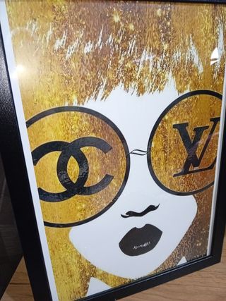 Occhiali moda Gold Girl Quadro