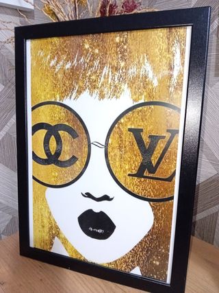 Occhiali moda Gold Girl Quadro