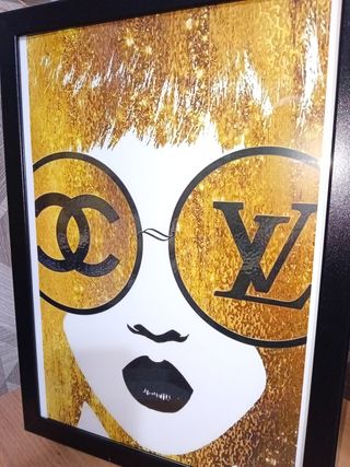 Occhiali moda Gold Girl Quadro