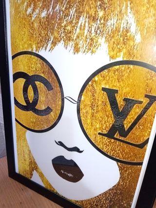 Occhiali moda Gold Girl Quadro