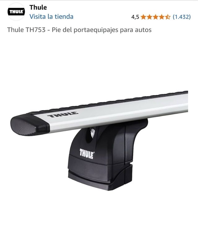 Pack soportes y adaptadores Thule para baca