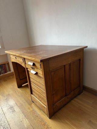 Escritorio roble americano macizo