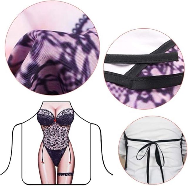 Delantal cocina sexy Disfraz despedida soltero