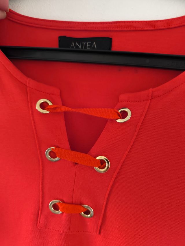 Camiseta roja Antea T-S media manga