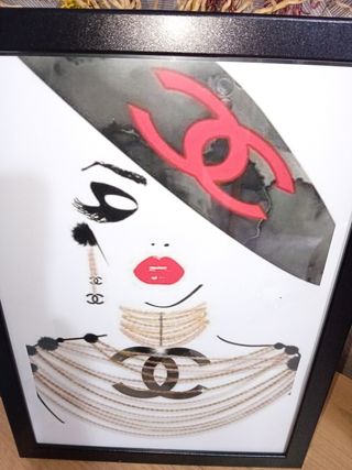 Chanel Ragazza con perle Quadro