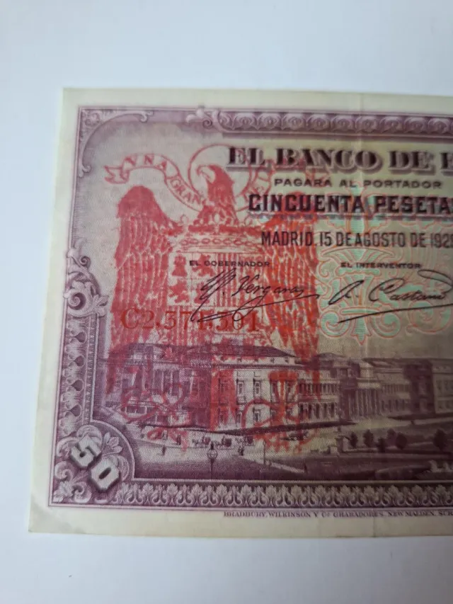 50 pesetas Águila de San Juan.