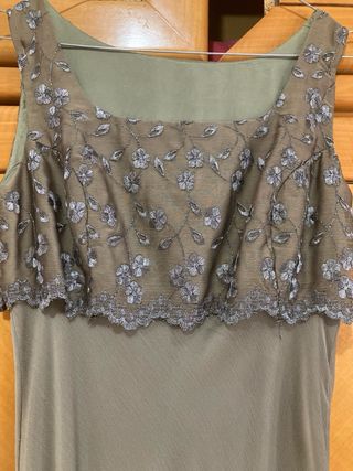 Vestido veremonia con chaqueta