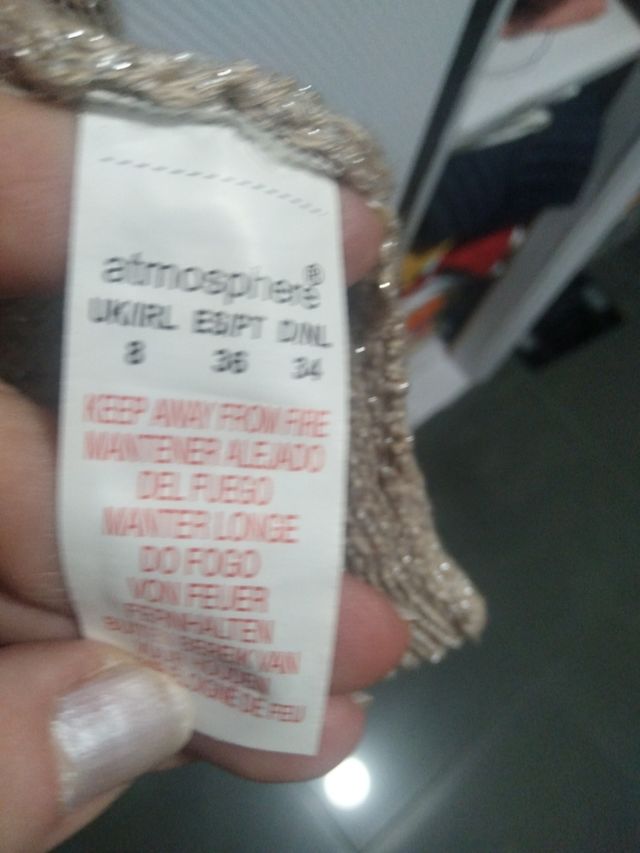 Cárdigan dorado Atmosphere