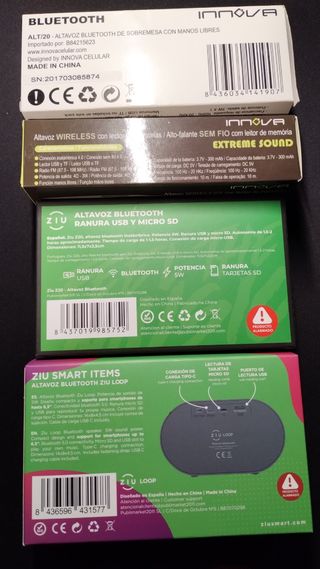 Lote 8 Altavoces Bluetooth Innova Ziu